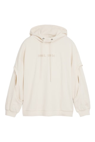 Felpa con cappuccio - Beige