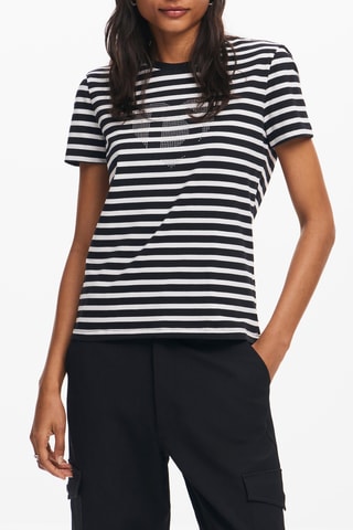 T-shirt slim - Nero e bianco