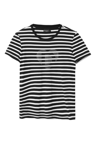 T-shirt slim - Nero e bianco