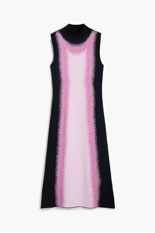 Abito taglio dritto - Nero e rosa