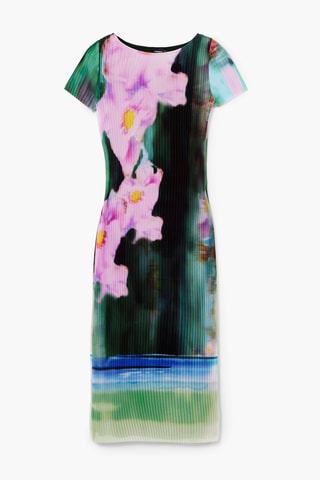 Abito plissé - Verde