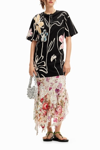 Abito taglio dritto - Nero