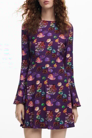 Abito a campana - Viola