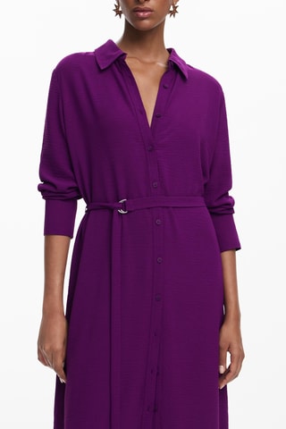 Abito a camicia - Viola