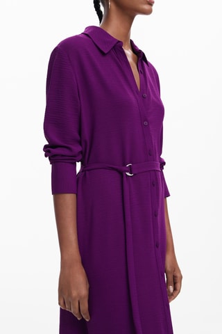 Abito a camicia - Viola