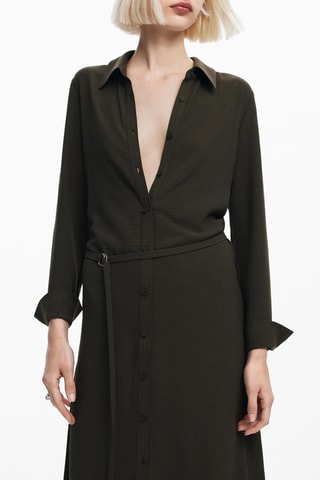 Abito a camicia - Kaki scuro