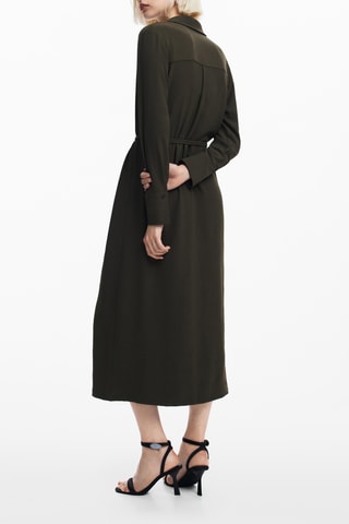 Abito a camicia - Kaki scuro