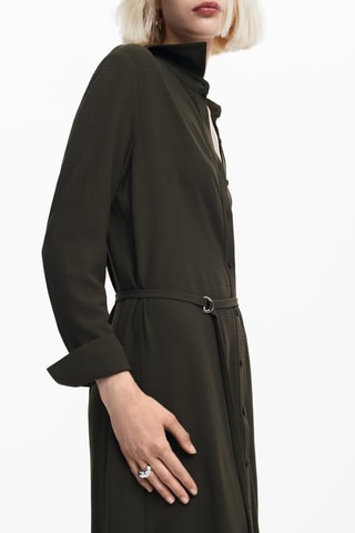 Abito a camicia - Kaki scuro