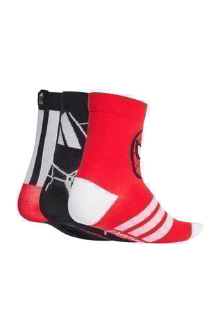 3 paires de chaussettes Spider-Man Avengers Marvel - Noir et rouge