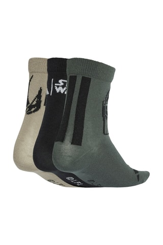 3 paires de chaussettes d’entraînement Star Wars - Noir et vert - Adidas