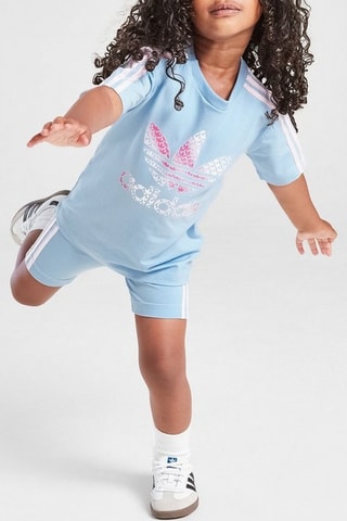 T-shirt et short - Ciel et blanc