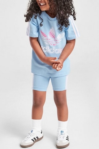 T-shirt et short - Ciel et blanc