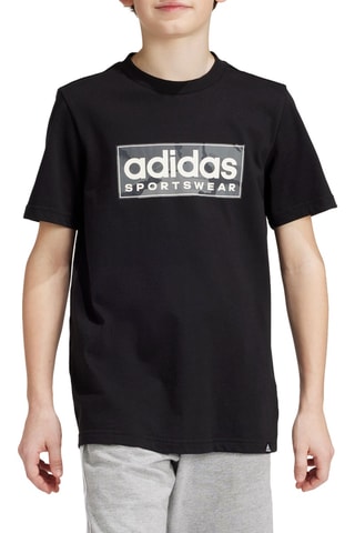 T-shirt Camo Linear - Noir