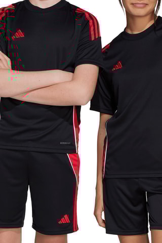 Maillot de football Tiro 24 - Noir et rouge