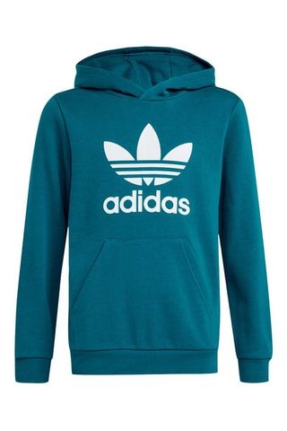 Sweat à capuche - Bleu canard et blanc - Adidas