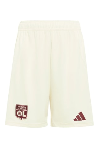 Short de football Olympique Lyonnais - Ecru - Adidas