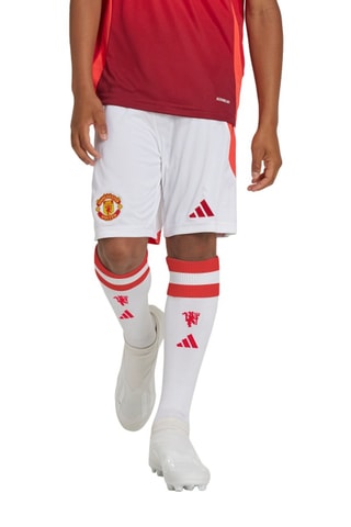 Short de football Machester United - Blanc - Adidas
