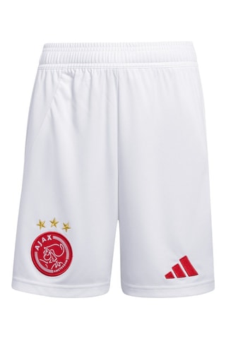 Short de football Ajax Amsterdam - Blanc et bordeaux - Adidas