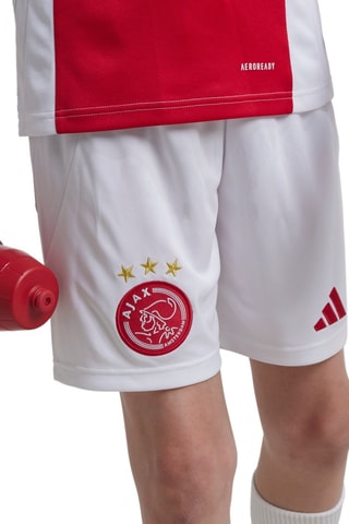 Short de football Ajax Amsterdam - Blanc et bordeaux - Adidas