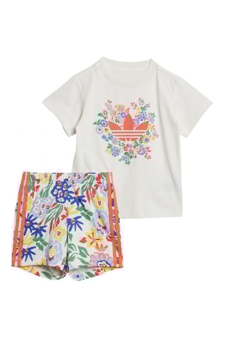 T-shirt et short Liberty London - Blanc - Adidas