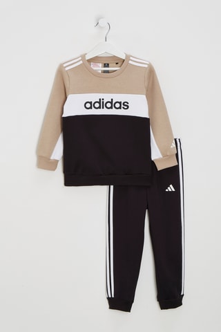 Sweat et pantalon de survêtement - Beige et noir