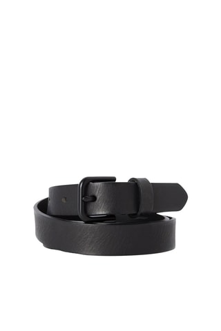 Cintura in pelle - Nero