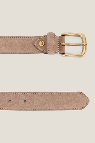 Ceinture en nubuck - Nacre