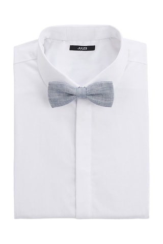 Papillon in lino - Celeste