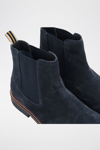 Stivaletti Beatles in pelle - Blu