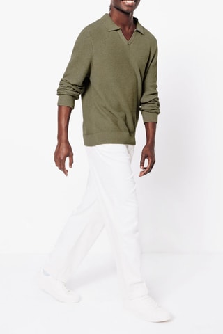 Maglia in lino - Kaki