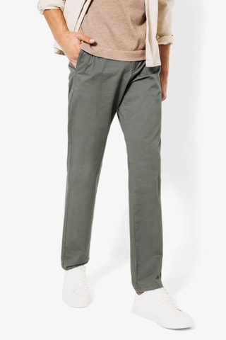 Pantaloni regular in cotone bio - Bordeaux