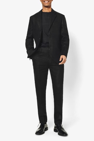 Pantaloni in lino - Nero