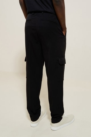Pantaloni cargo relaxed - Nero