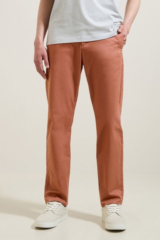 Pantaloni chino regular in cotone bio - Arancione