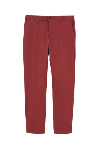 Pantaloni chino regular in cotone bio - Bordeaux