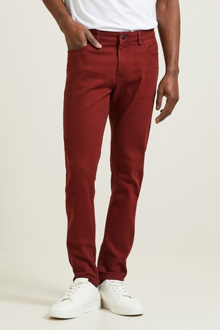 Pantaloni slim - Bordeaux