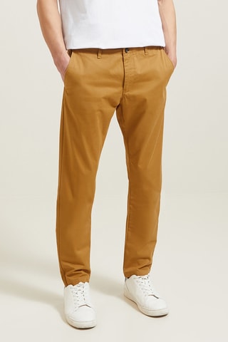 Pantaloni chino slim - Miele - Lunghezza 34