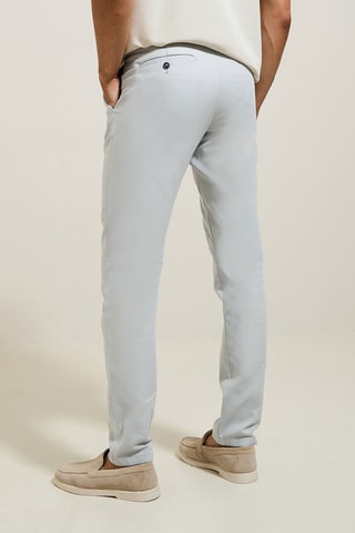Chino slim en coton biologique - Gris clair