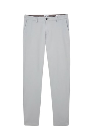 Chino slim en coton biologique - Gris clair