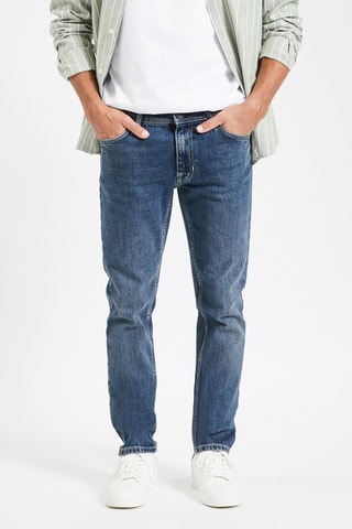 Jeans slim - Blu scuro - Lunghezza 34