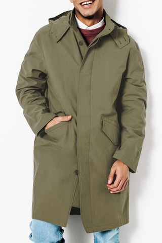 Parka con cappuccio - Verde chiaro
