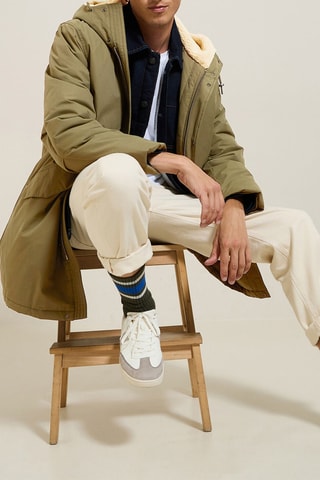 Parka con cappuccio - Kaki