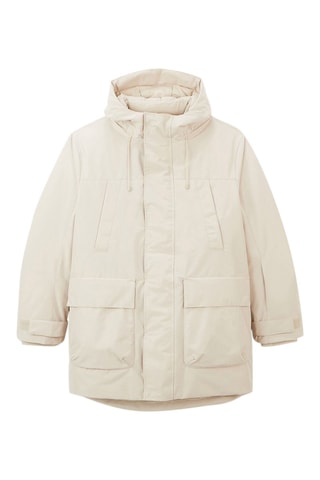 Parka con cappuccio - Bianco
