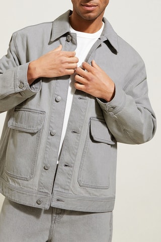 Giacca in jeans - Grigio