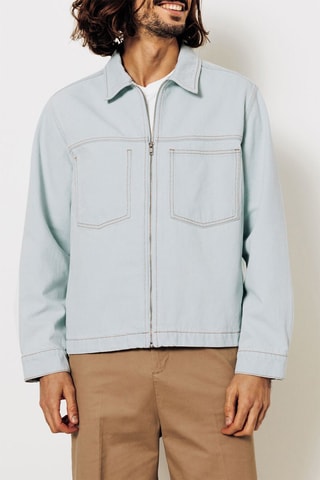 Giacca in jeans - Celeste