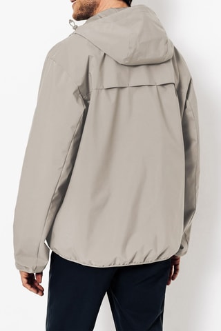 Giacca a vento con cappuccio - Beige