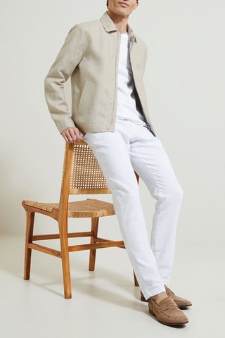 Giubbotto in lino - Beige