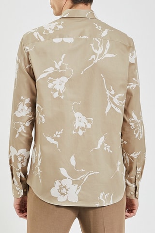 Camicia slim - Beige