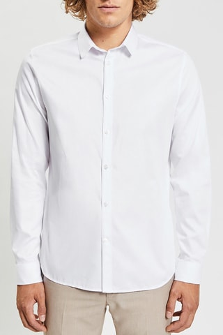 Camicia slim in cotone bio - Bianco