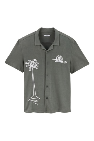 Camicia regular - Verde chiaro